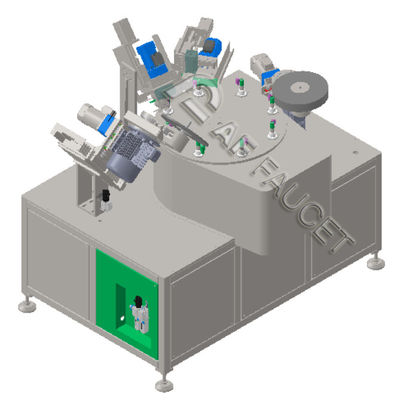 RTAF-RB0408-4-Spindle 8 stacji Maszyna do szczotkowania dla małych części Maszyna do rysowania drutu CNC